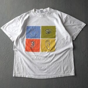 Vintage 2000s Fruit of the Loom White Washington Post Sunday Source T-shirt XL